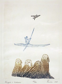 Work:&nbsp;Kayak and walrus, 47/50, 1968/60