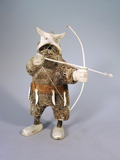 Augustin Anaittuq, Shaman Hunter
Whalebone, 12 x 8 x 5 1/2 in. (30.5 x 20.3 x 14 cm)
SOLD
02485-2